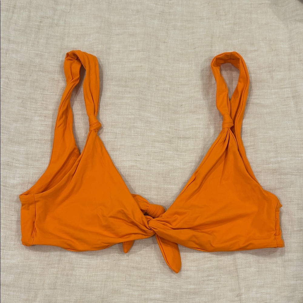 LSPACE Orange Bikini Top